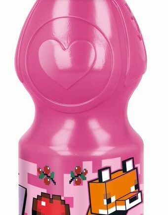 Minecraft Pink Flaske  Sportsflaske 400 Ml