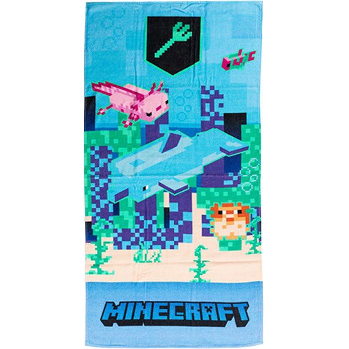 Minecraft Trident Badehåndklæde 70x140cm
