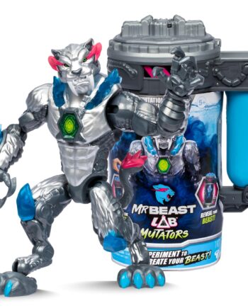 Mr  Beast Lab Mutator Action Figs -metalic Panther