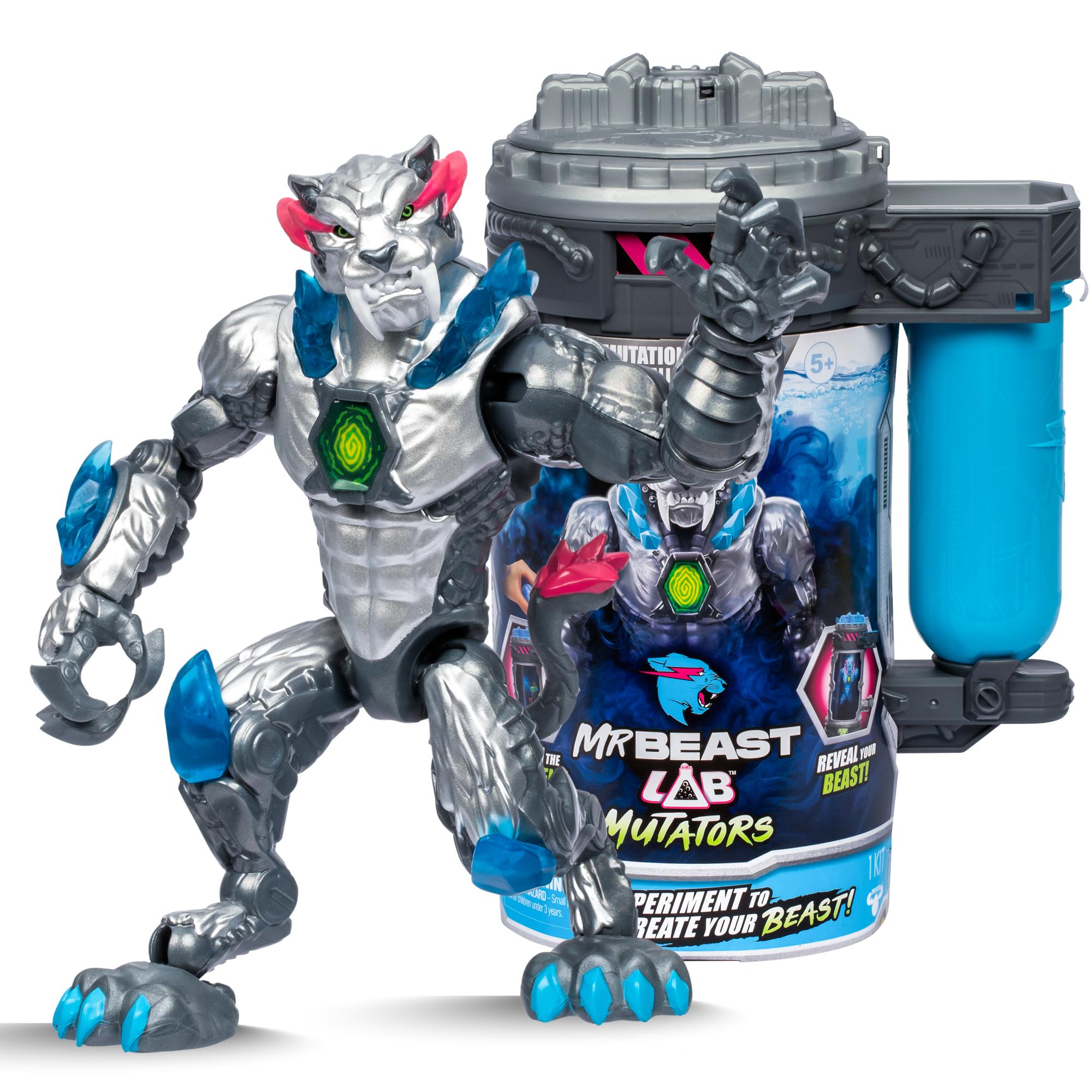 Mr Beast Lab Mutator Action Figs -metalic Panther