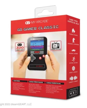 My Arcade  Go Gamer Classic  300 Spil      Sort  Grå  Rød Arkademaskine Geekd Dk