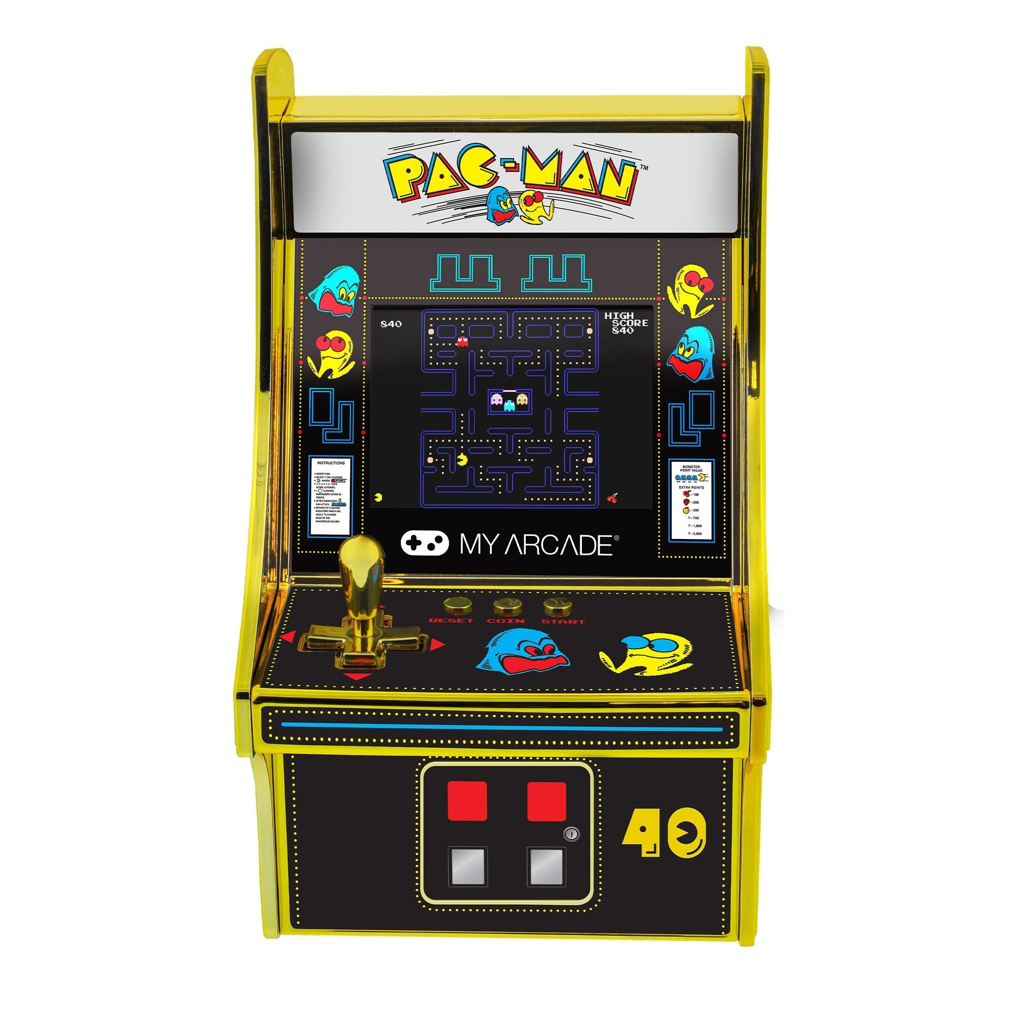 My Arcade Micro Player Pacman 40th Aniversario Arkademaskine Geekd Dk