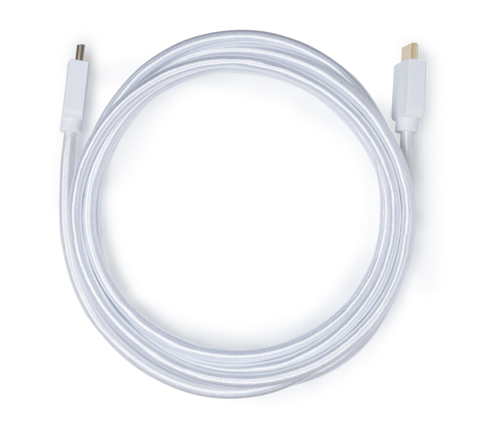 Nacon Hdmi Cable Braided 8k 3â White Videokabel Geekd Dk
