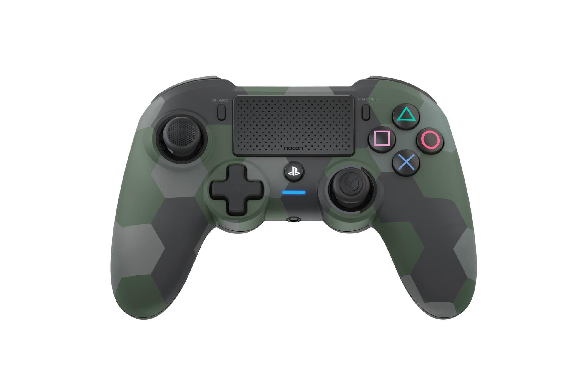 Nacon Trådløs Dualshock V2 Controller Asymmetric Camo Grøn Ps4