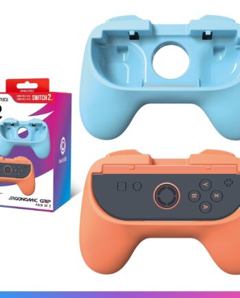 Oniverse Nsw2 Pack Of   Ergonomic Grips Orange Blue