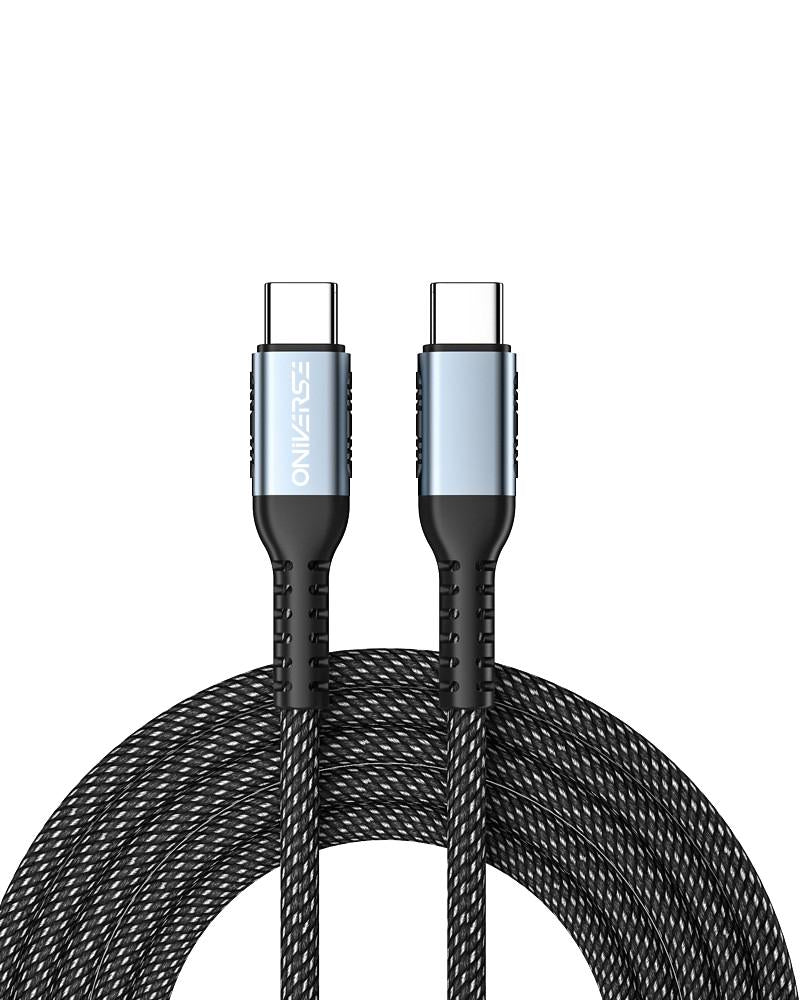 Oniverse Usb- To Usb- 100w Fast Charging Cable Black