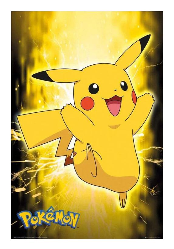 Pokemon Poster Maxi 91 5x61 Pikachu Neon Merchandise Geekd Dk