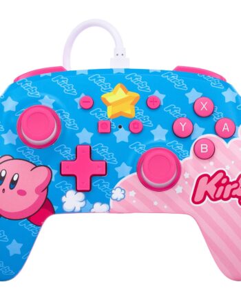 Powera Nsw Enhanced Controller Kirby  Nintendo Switch Geekd Dk