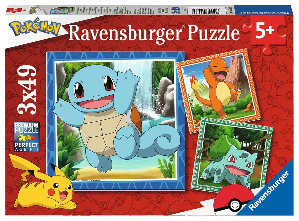 Ravensburger Pokémon 3x49p 05586