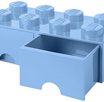 Room Copenhagen Lego Brick Drawer   Light Blue Rc40061736 Opbevaringskasse Geekd Dk
