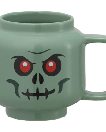 Room Copenhagen Lego Ceramic Mug Green Skeleton  Small  Grey-green