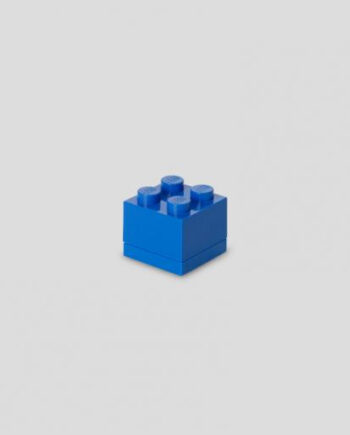 Room Copenhagen Lego Mini Box   Blue Rc40111731 Opbevaringskasse Geekd Dk