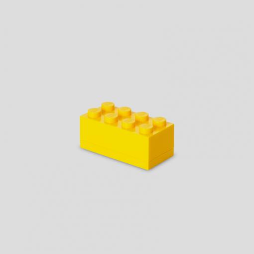 Room Copenhagen Lego Mini Box Yellow Rc40121732 Madkasse Geekd Dk