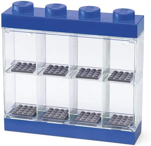 Room Copenhagen Lego Minifigures Display Case Blue Storage Box Transparent Transparent Opbevaringskasse Geekd Dk