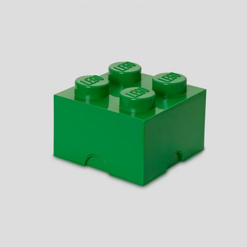 Room Copenhagen Lego Storage Brick Green Rc40031734 Opbevaringskasse Geekd Dk