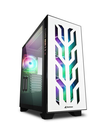 Sharkoon Elite Shark Ca300t  Big Tower Caseâ White  2x Tempered Glass