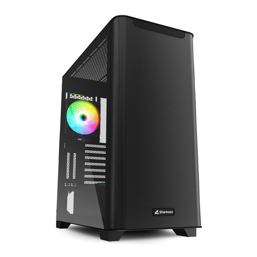 Sharkoon M30 Rgb Tower Case Black Tempered Glass