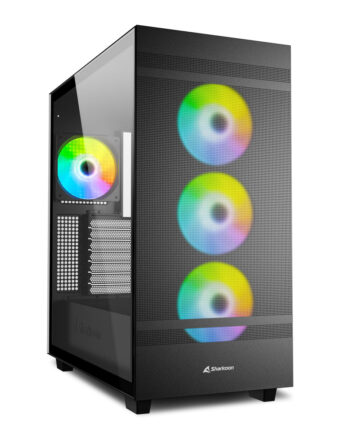 Sharkoon Rebel C50 Rgb  Tower Case  Black  Tempered Glass