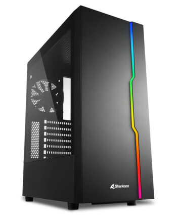 Sharkoon Rgb Slider  Tower Case  Black