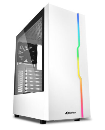 Sharkoon Rgb Slider White  Tower Case