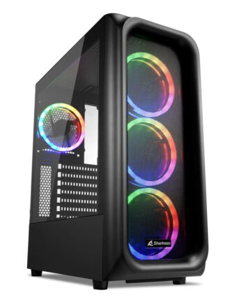 Sharkoon Tk5m Rgb  Tower Housing  Black  Tempered Glass Window