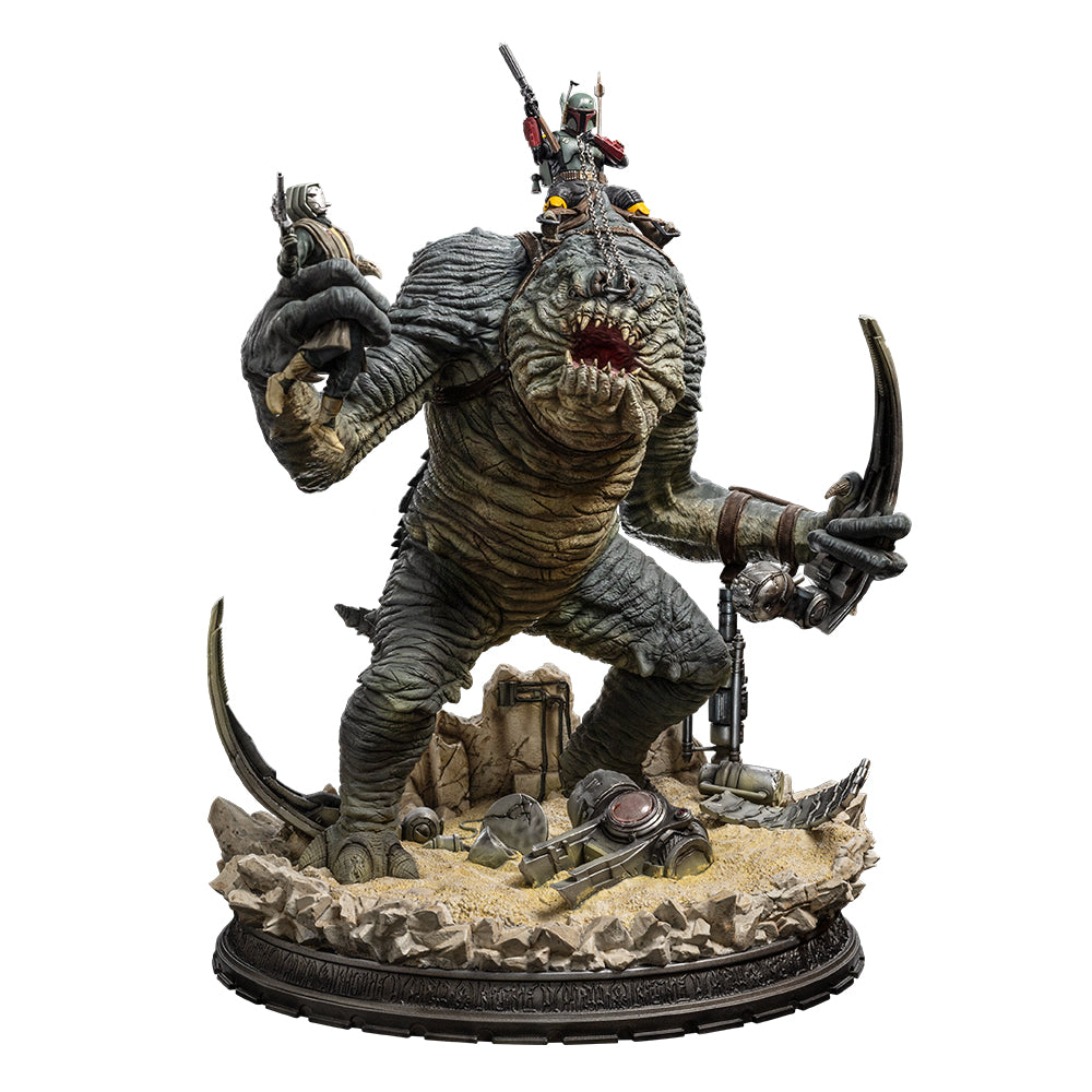 Star Wars Boba Fett Rancor Demi Scale 20 Statue Geekd Dk