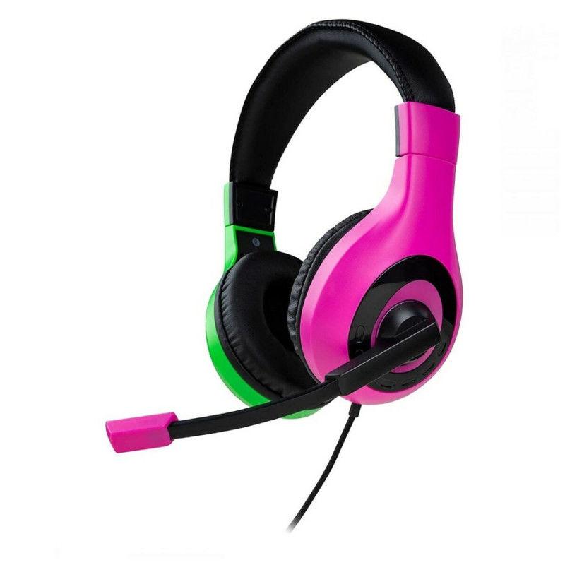 Stereo Gaming Headset V1 Pink Grøn