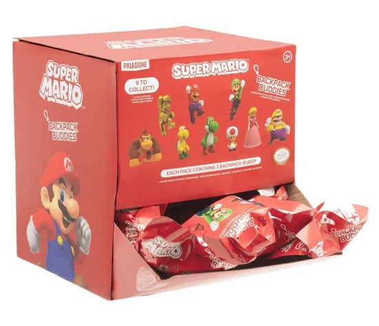 Super Mario Backpack Buddies Cdu Of 24pcs Geekd Dk
