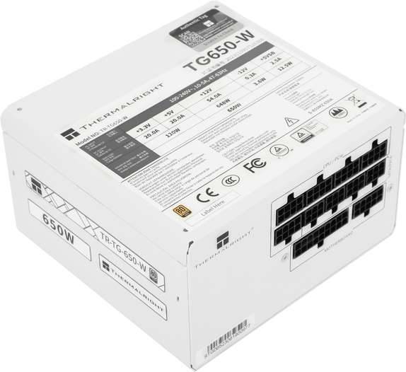 Thermalright Tr-tg 650s- Hvid- Psu 80 Gold 650w Non-modular Geekd Dk