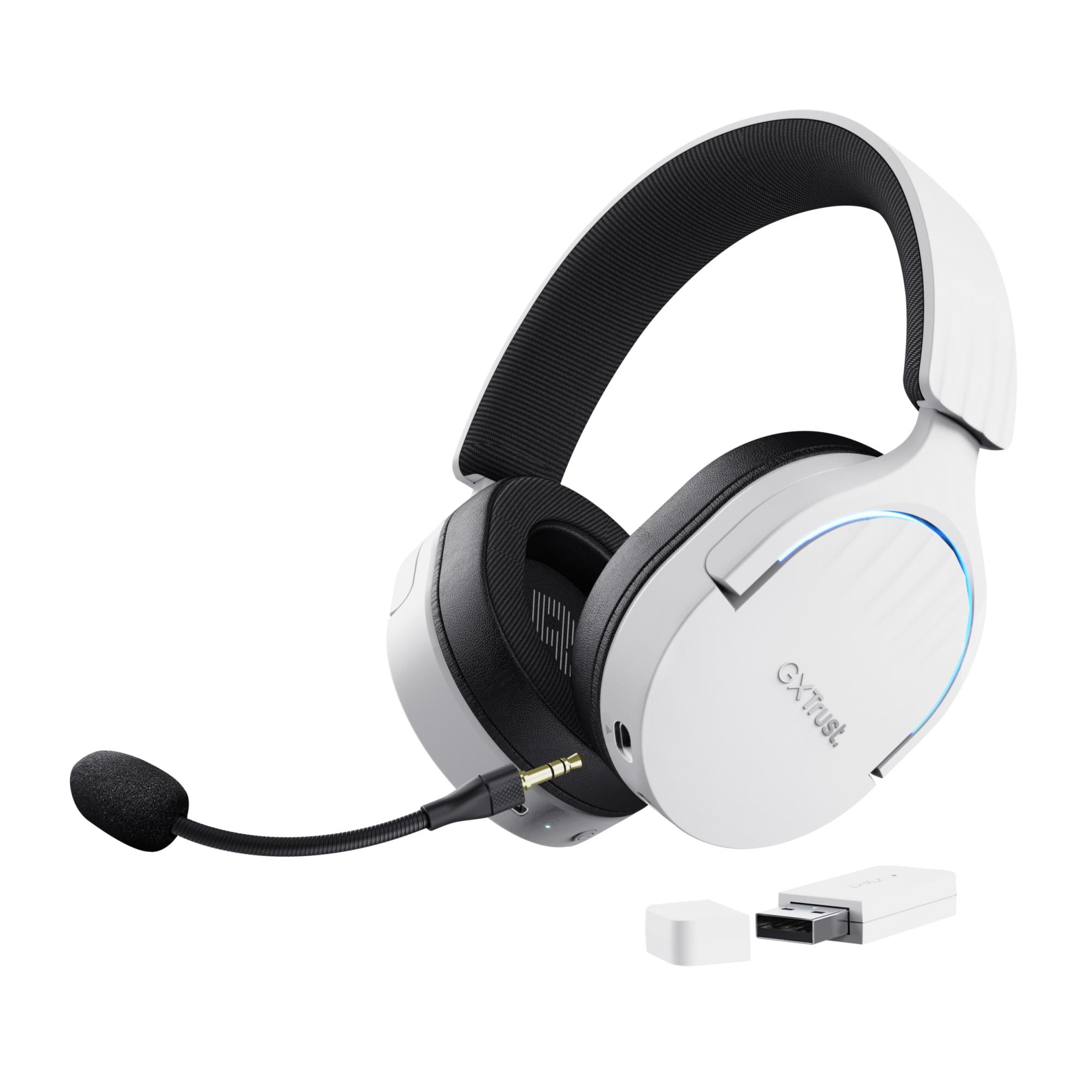Trust Gxt491w Fayzo Trådløs Headset Hvid Geekd Dk