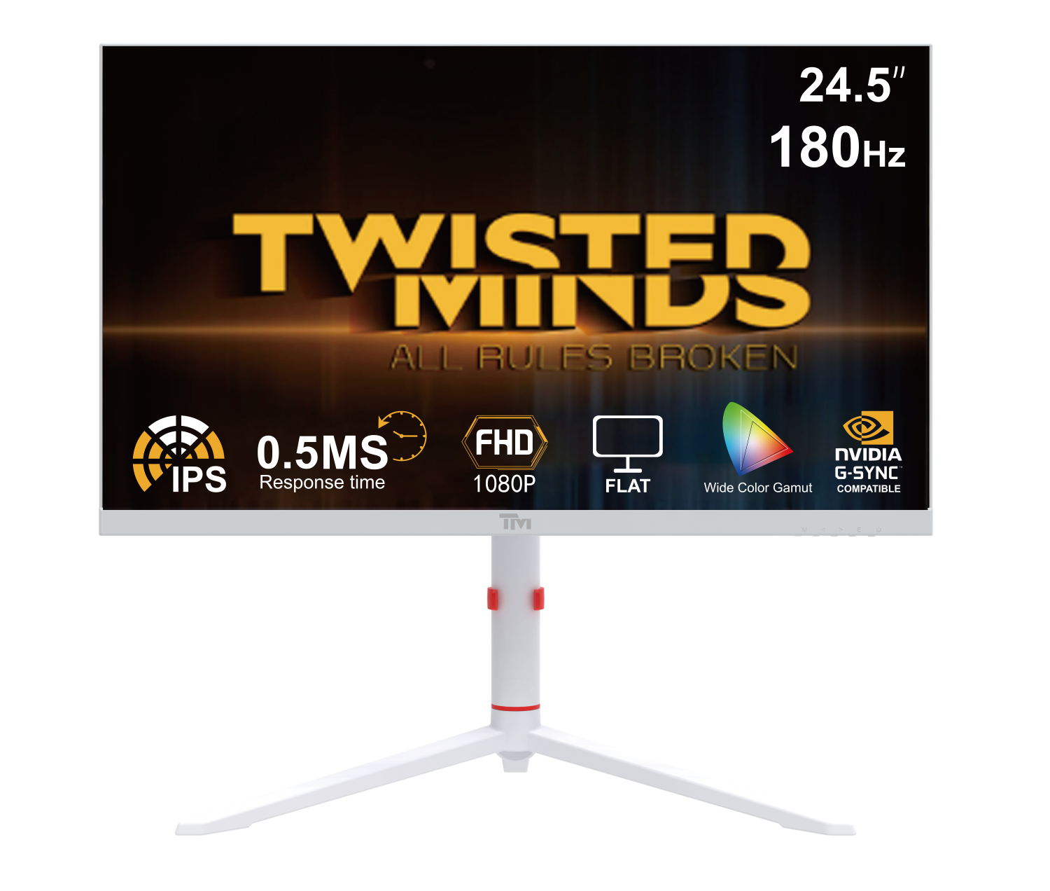 Twisted Minds Artic Pro Series 24 Quot Fhd 180hz Hvid