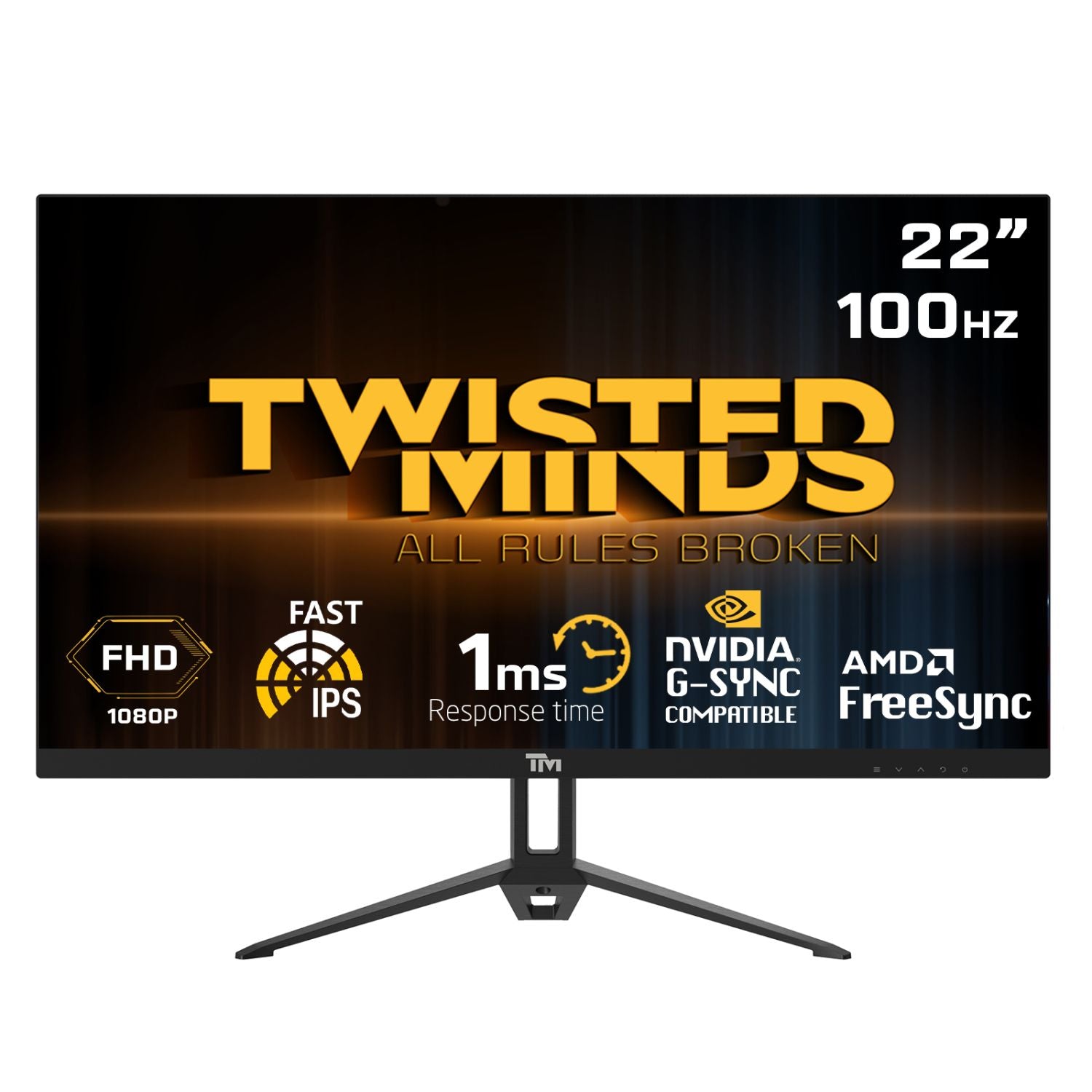 Twisted Minds Flat Gaming Monitor 22 Quot Fhd 100hz
