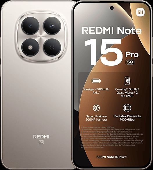 Xiaomi Redmi Note 15 Pro 5g 256gb Titan
