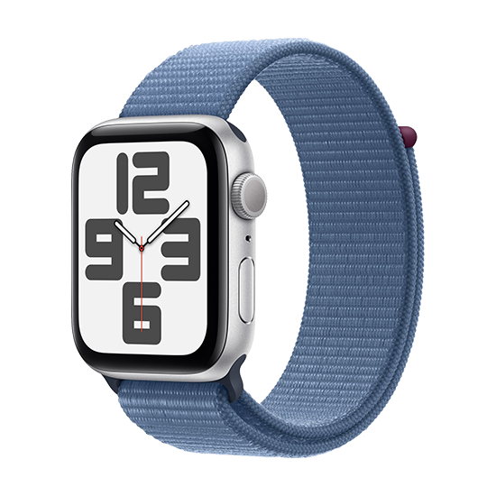 Apple Watch Se2  2023  44mm Alu Case    Sport Loop Winter Blue