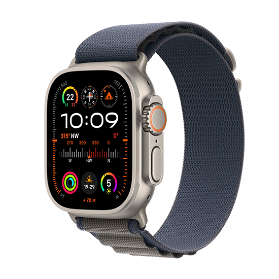 Apple Watch Ultra   Lte 49mm Titan Case With Alpine Loop   Blue