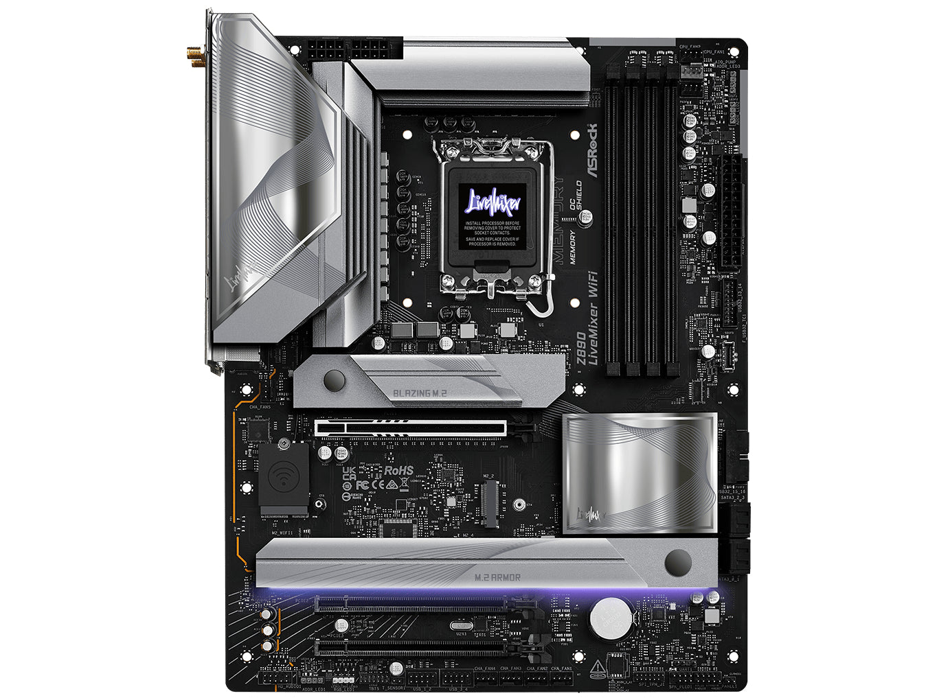 Asrock Z890 Livemixer Wifi Motherboard Atx Lga-1851 Intel Z890