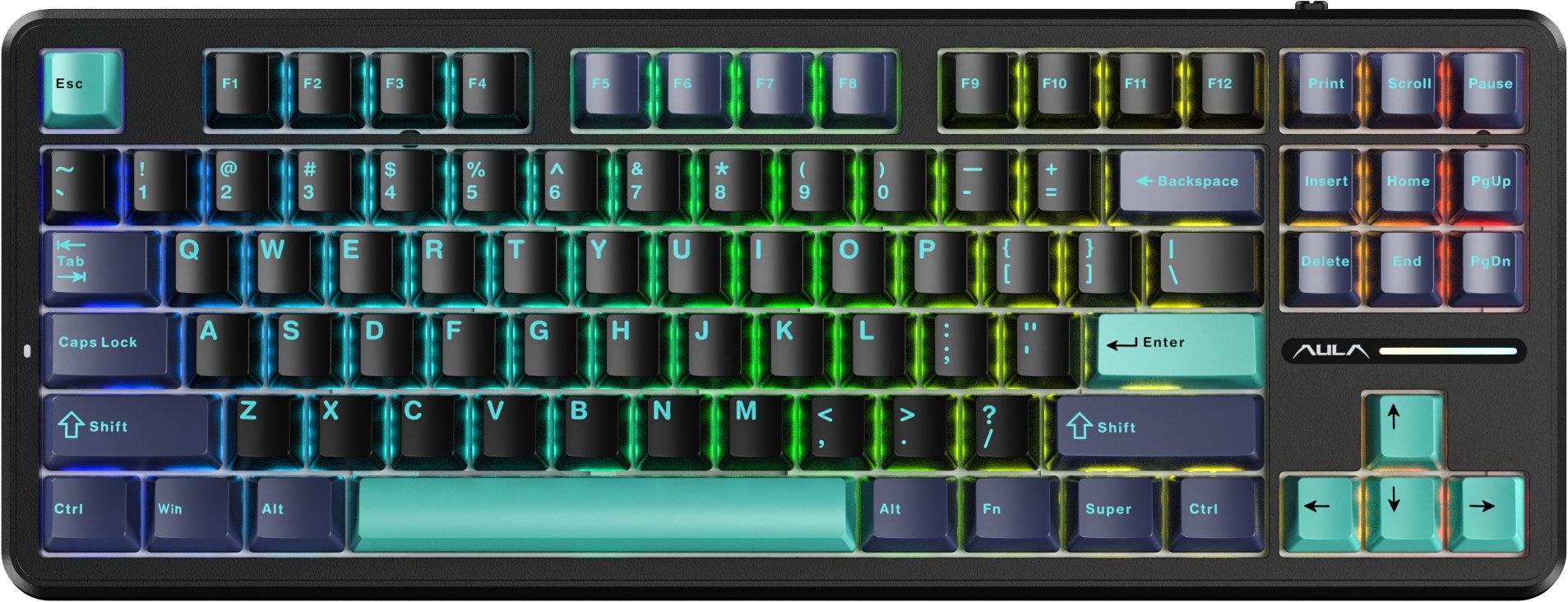 Aula F87 Pro Graywood V4 Gaming Tastatur Geekd Dk