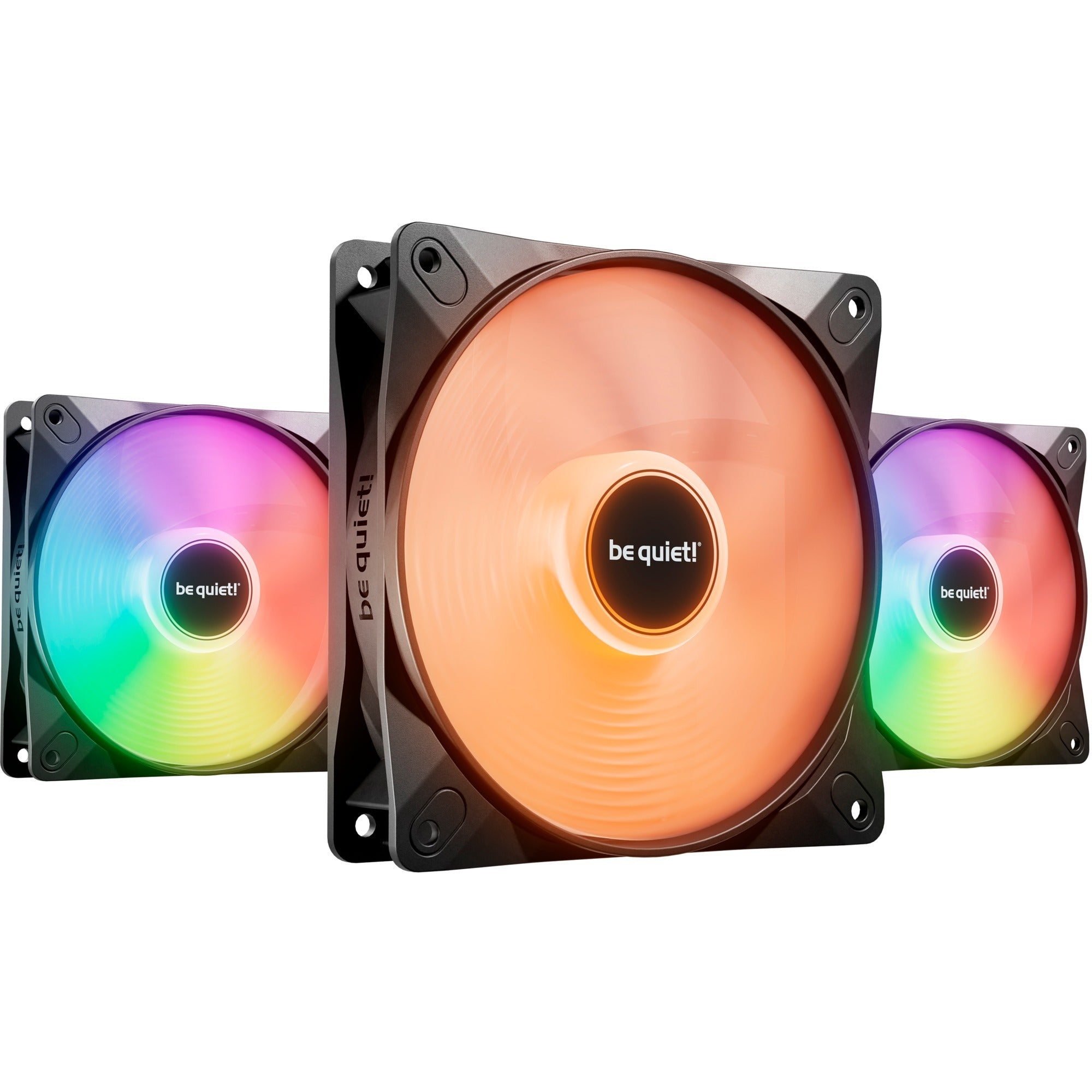 Be Quiet  Light Wings Lx Pwm High-speed 120 Mm Triple Pack  Case Fan  Black  Pack Of