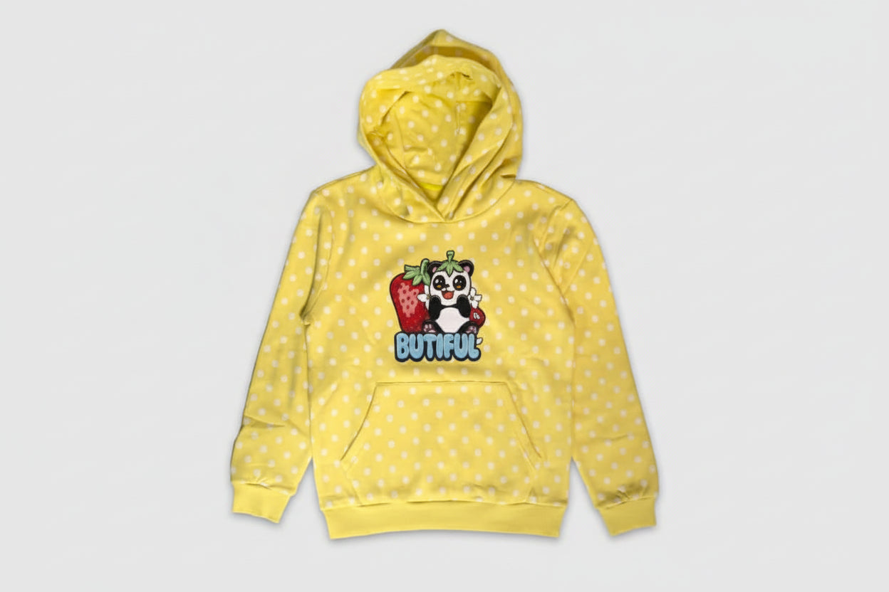 Beduna Butiful Hoodie Gul Geekd Dk