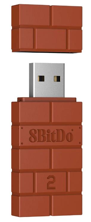 8bitdo Usb Trådløs Adapter   Brun Konsol Tilbehør Geekd Dk