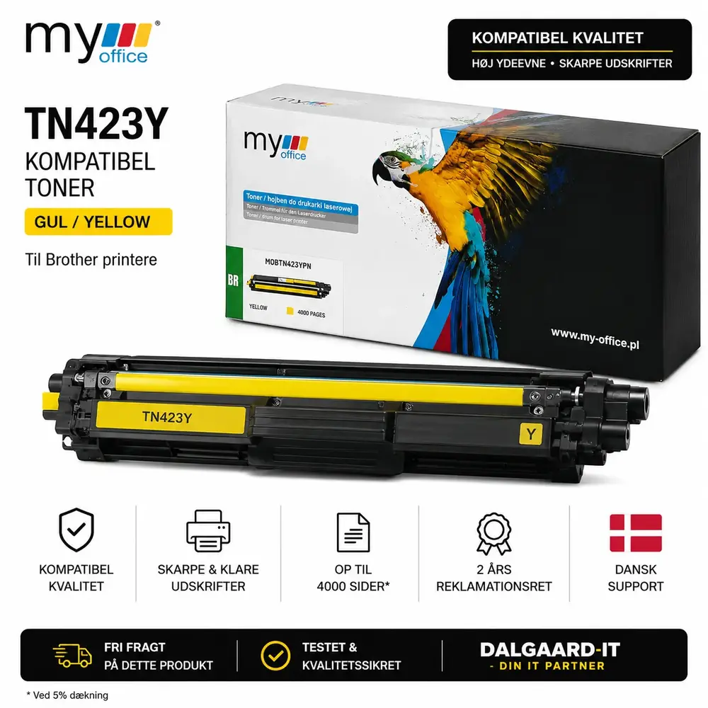 Brother Tn423y Gul Lasertoner Kompatibel