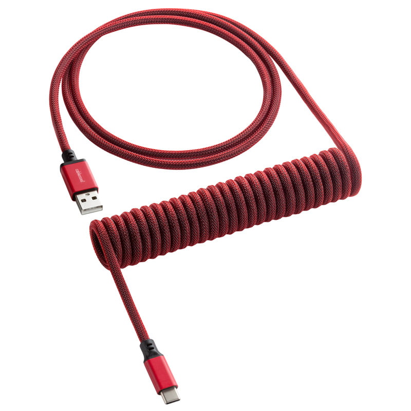 Cablemod Classic Coiled Keyboard Cable Usb   To Usb Type    Republic Red 150cm