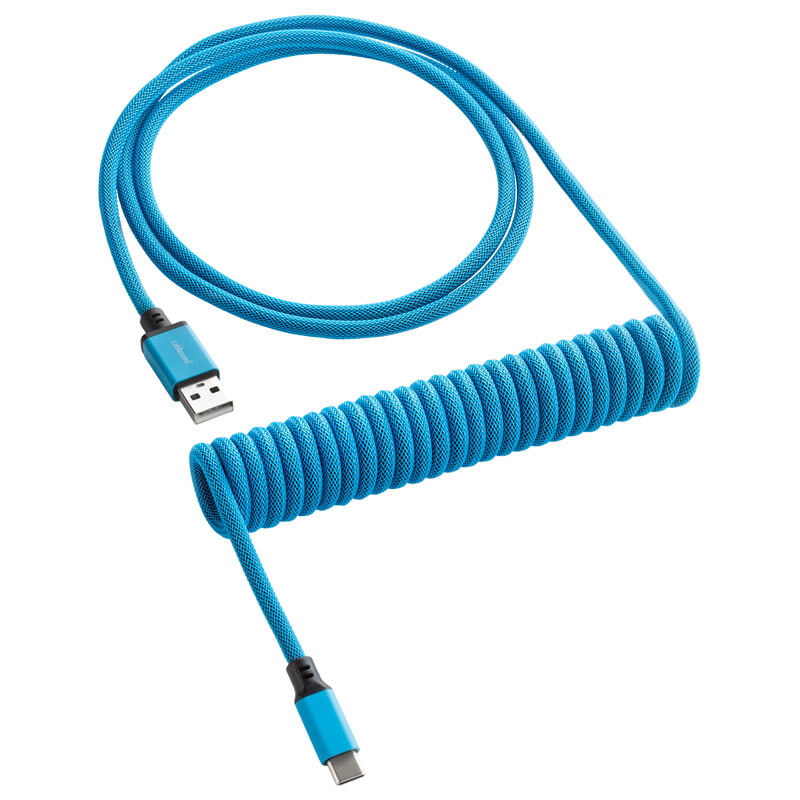 Cablemod Classic Coiled Keyboard Cable Usb-  To Usb Type    Specturm Blue 150cm