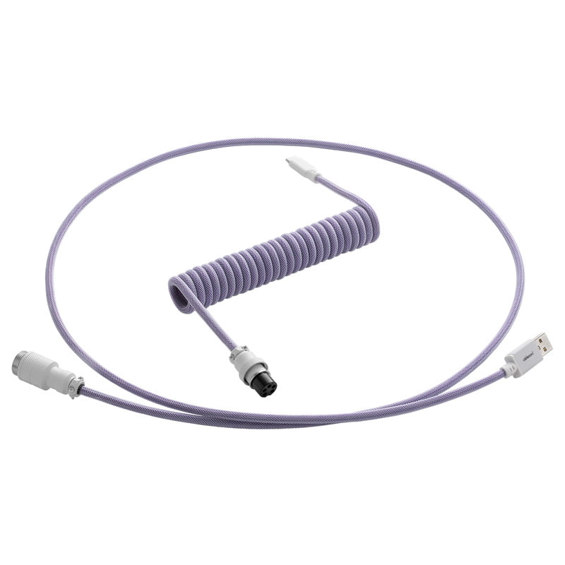Cablemod Pro Coiled Keyboard Cable Usb   To Usb Type    Rum Raisin 150cm
