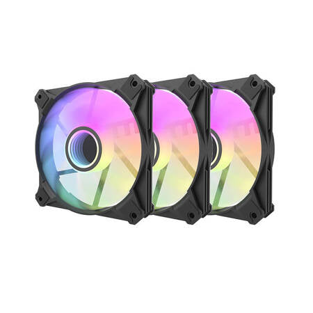 Computer Blæser Sæt Darkflash Inf8 Argb  3i1 120x120  Sort