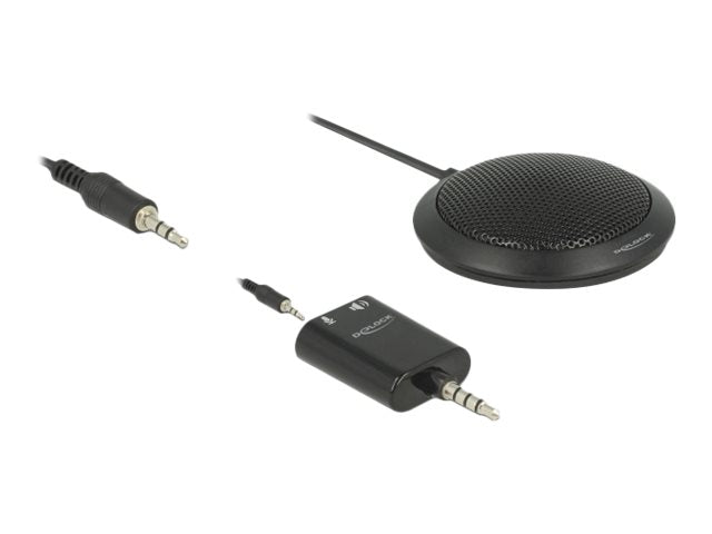Delock Condenser Table Microphone Mikrofon Kabling -32db Omni-directional Sort