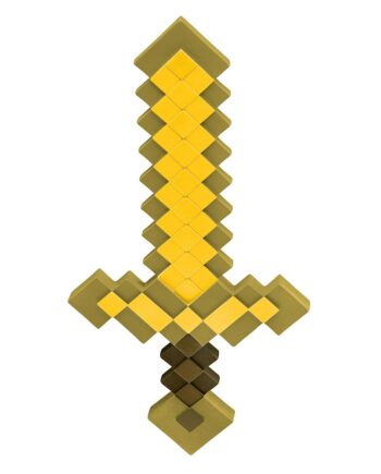 Disguise Minecraft Gold Sword  112309  Legetøjsvåben Geekd Dk
