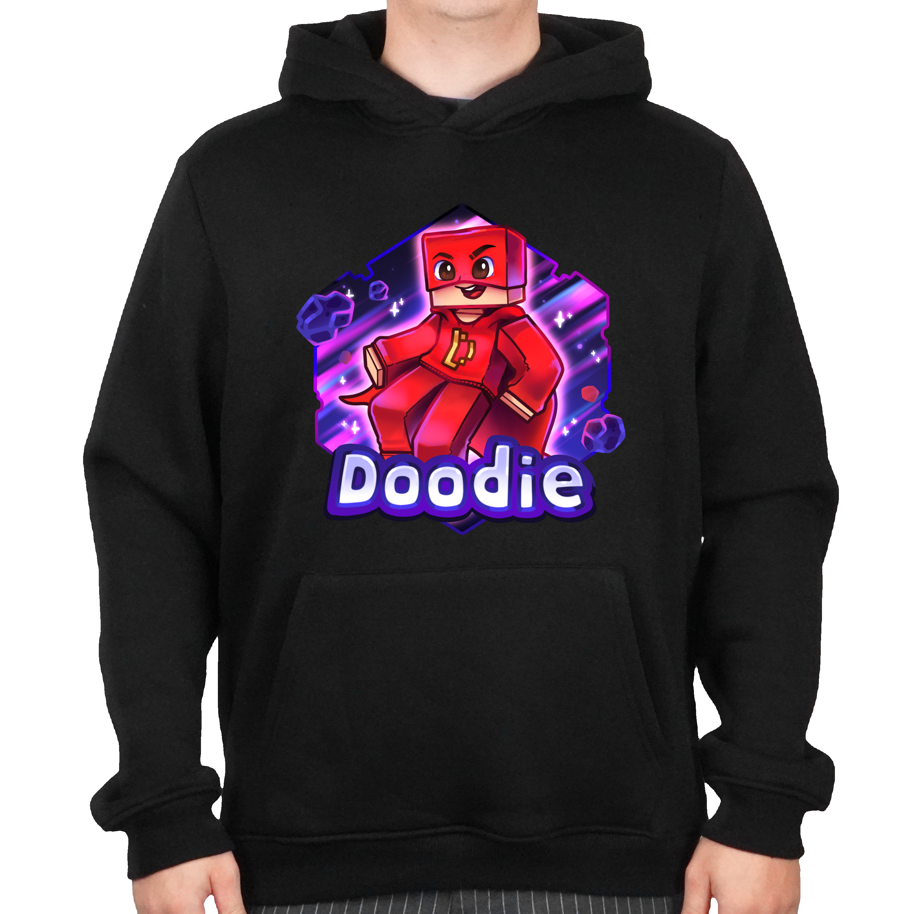 Doodie Hoodie Sort    -