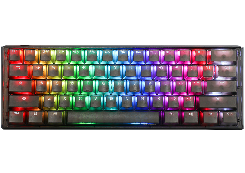 Ducky One   Aura Black Nordic Mini 60  Cherry Red Rgb