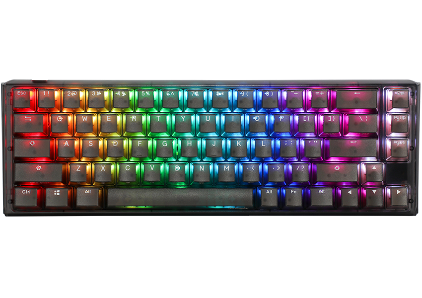 Ducky One   Aura Black Nordic Sf 65  Cherry Red Rgb